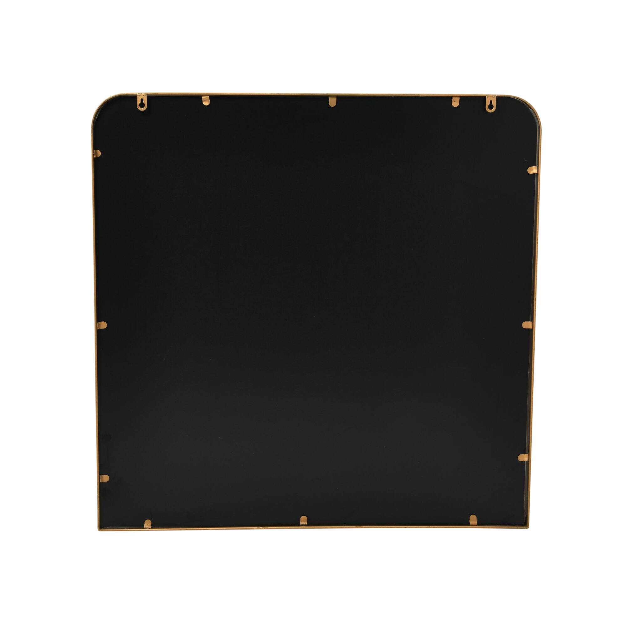 Hello Honey® Brass Finish Square Metal Framed Wall Mirror
